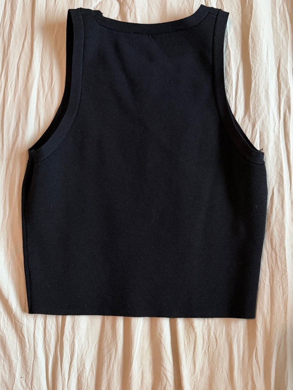 Zara Black Sleeveless Knit Tank Top